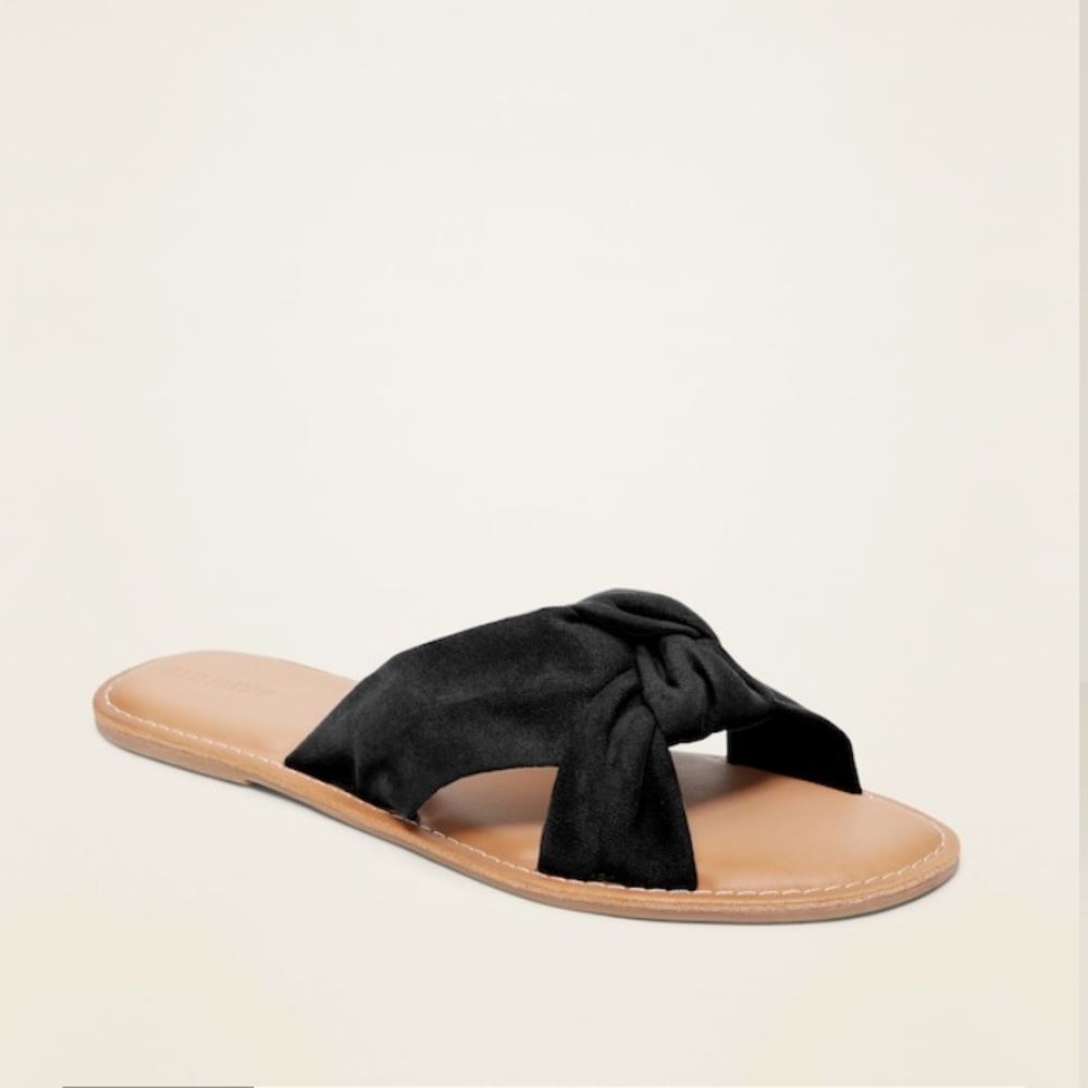 Old Navy Twisted-Knot Slides NWT